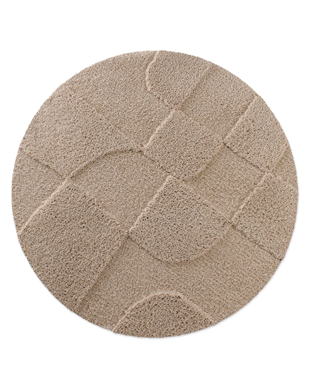 Tapis de bain rond à