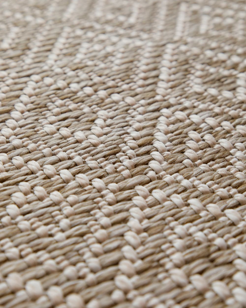 Tapis rond motif losanges beige160 rd. — vue 4