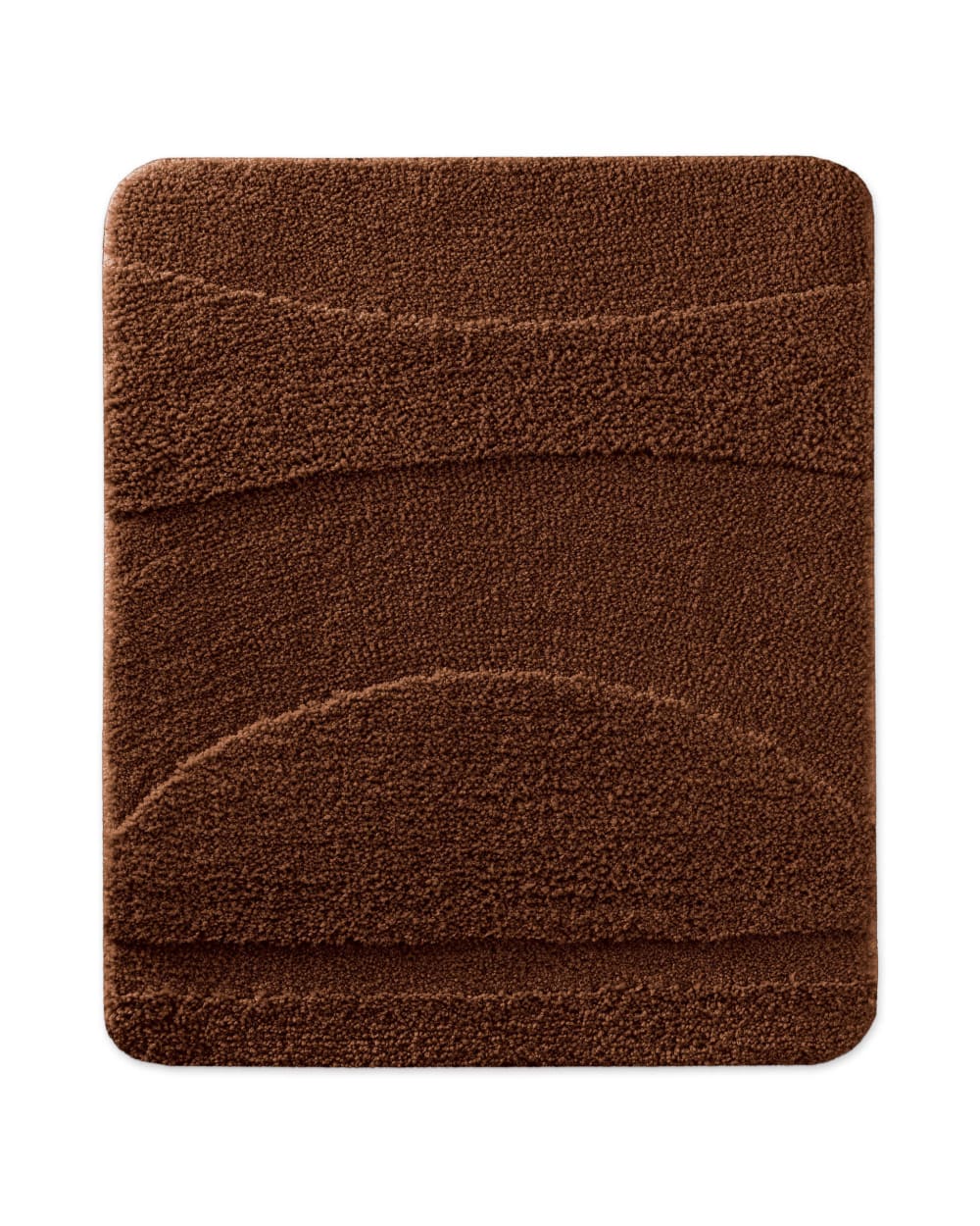 Wecon Home Badematte mit Relief braun 55x65 style modern Öko-Tex Zertifikat - Pes - Polyester