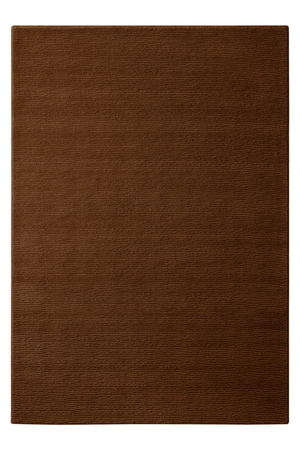 Wecon Home Teppich aus Wolle mit Relief braun 140x200 style modern Öko-Tex Zertifikat - Wolle