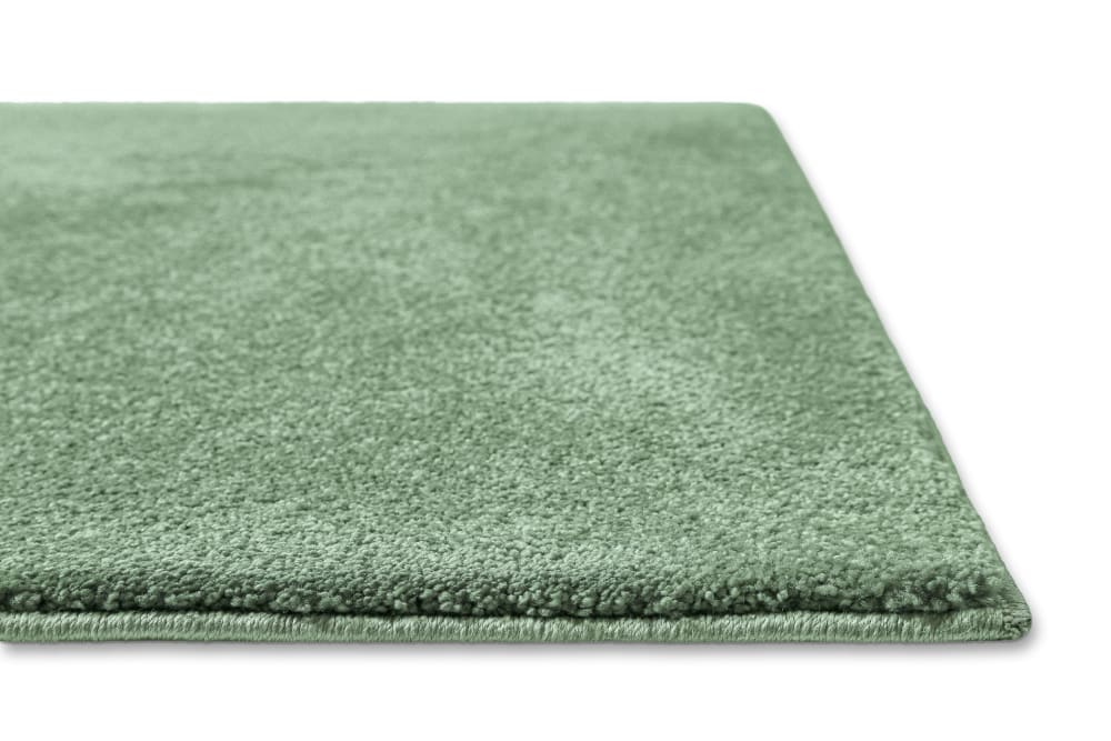Tapis tissé velours ras vert menthe uni 160x230 — vue 4