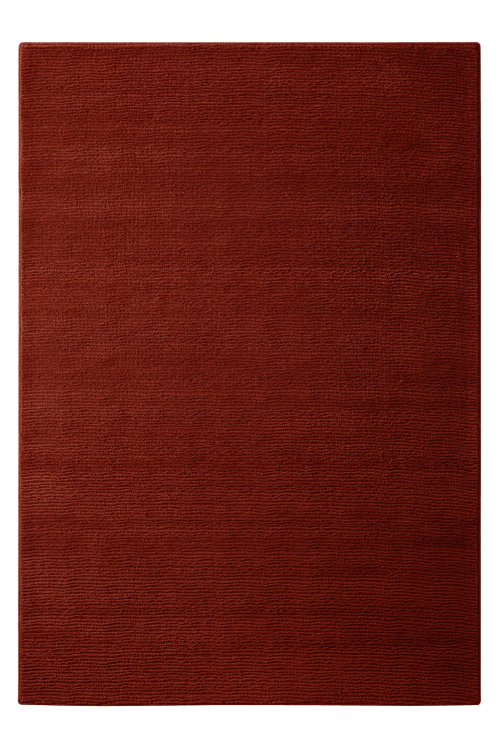 Wecon Home Teppich aus Wolle mit Relief purpurrot 140x200 style modern Öko-Tex Zertifikat - Wolle