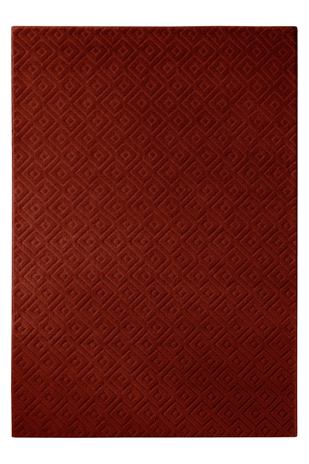 Tapis en laine avec relief pourpre 160x230