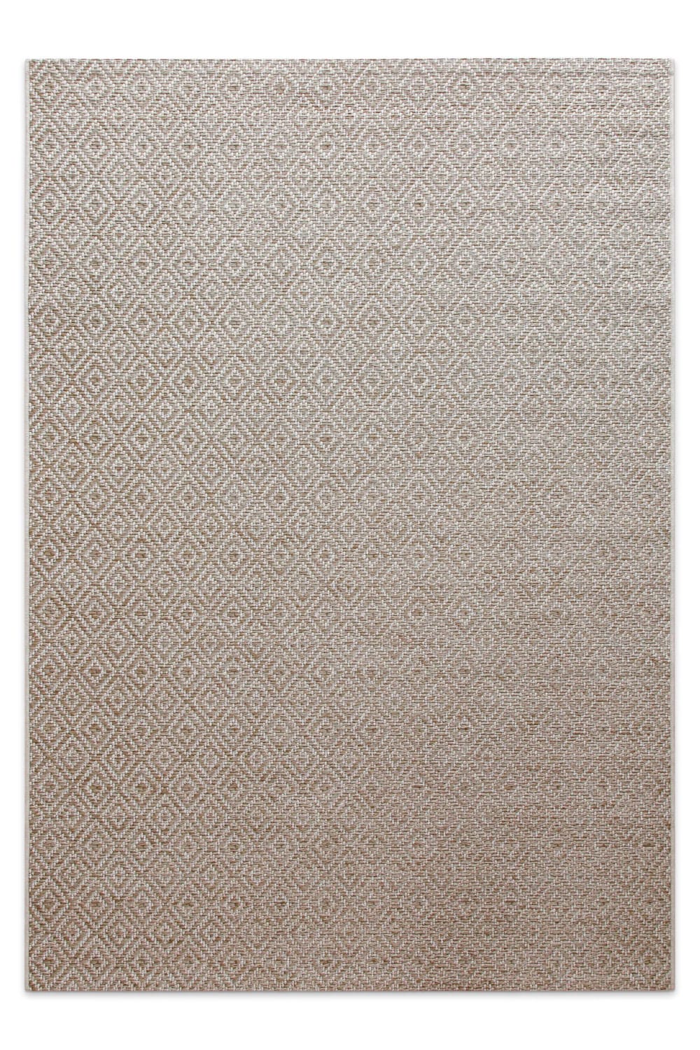 Tapis de salon motif losanges beige 160x230