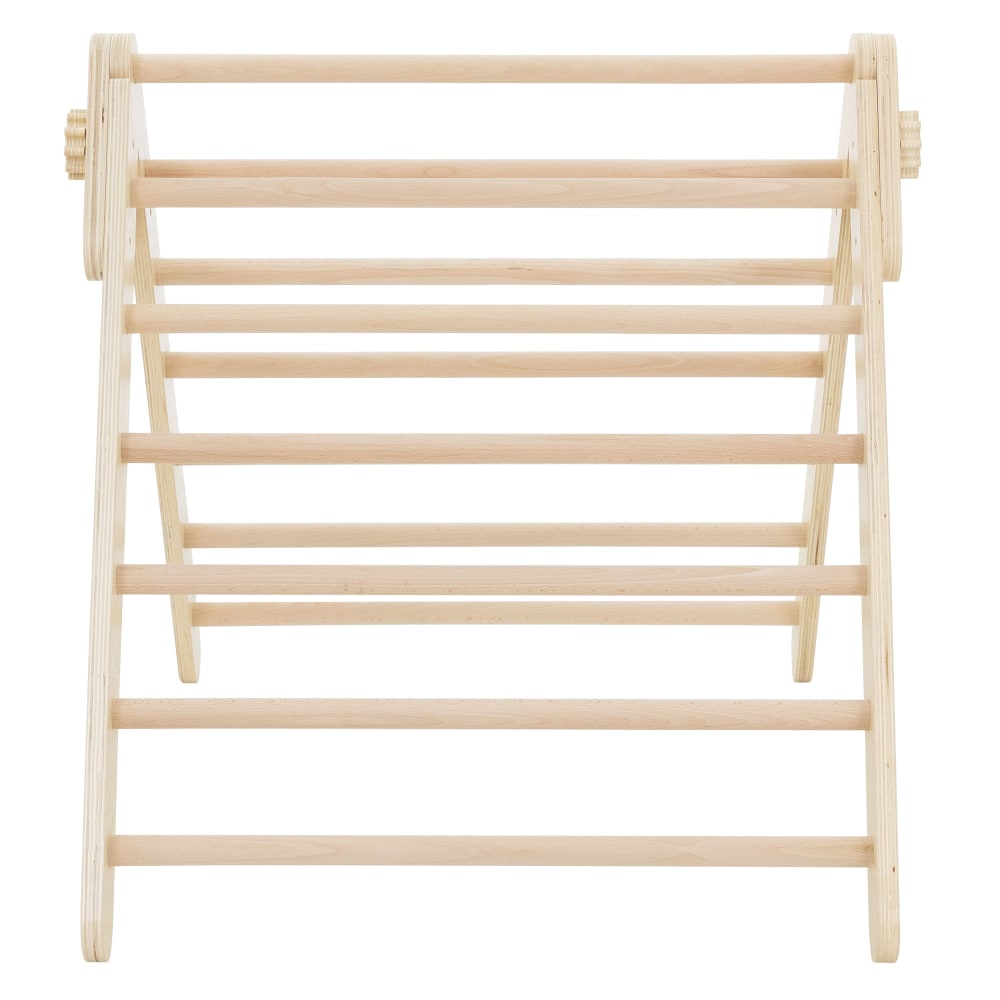 Kletterdreieck für Kinder ab 2 Jahren Natur Holz 73x72x60 cm