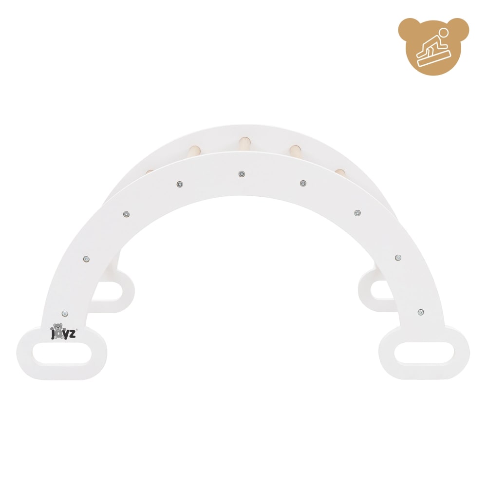 Kletterbogen für Kinder ab 2 Jahren Natur Weiß 89x52x45,5 cm -