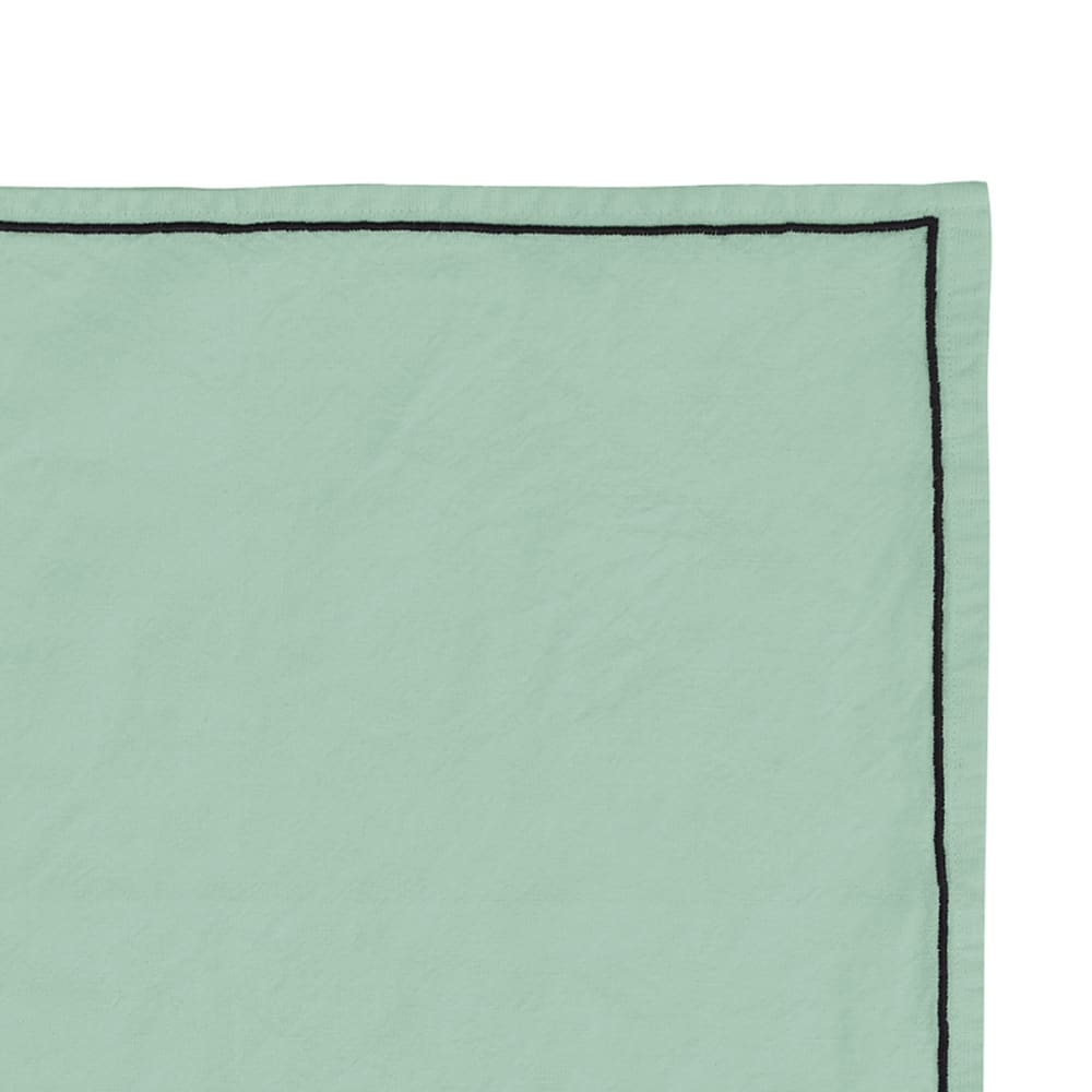 Lot de 4 serviettes de table coton/lin sauge 45x45 - Maisons du Monde