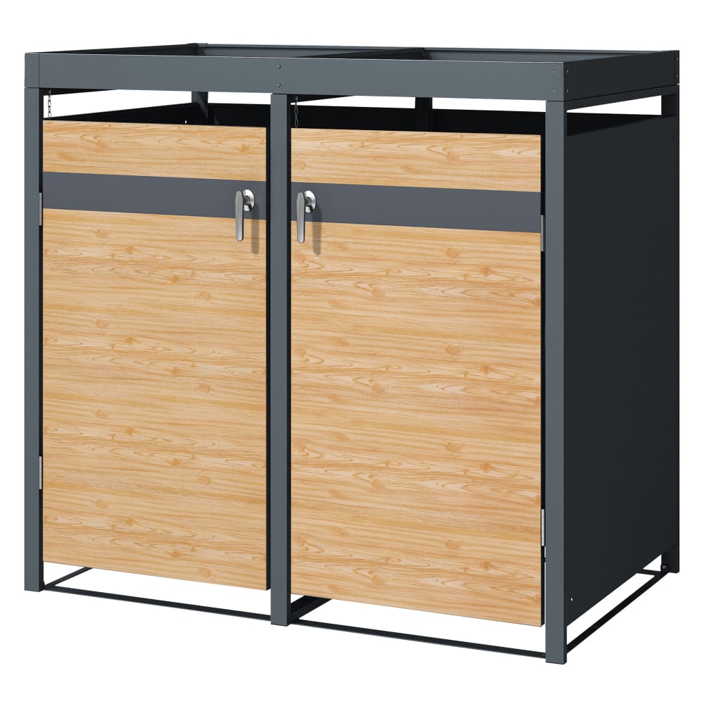 Abri pour 2 poubelles
