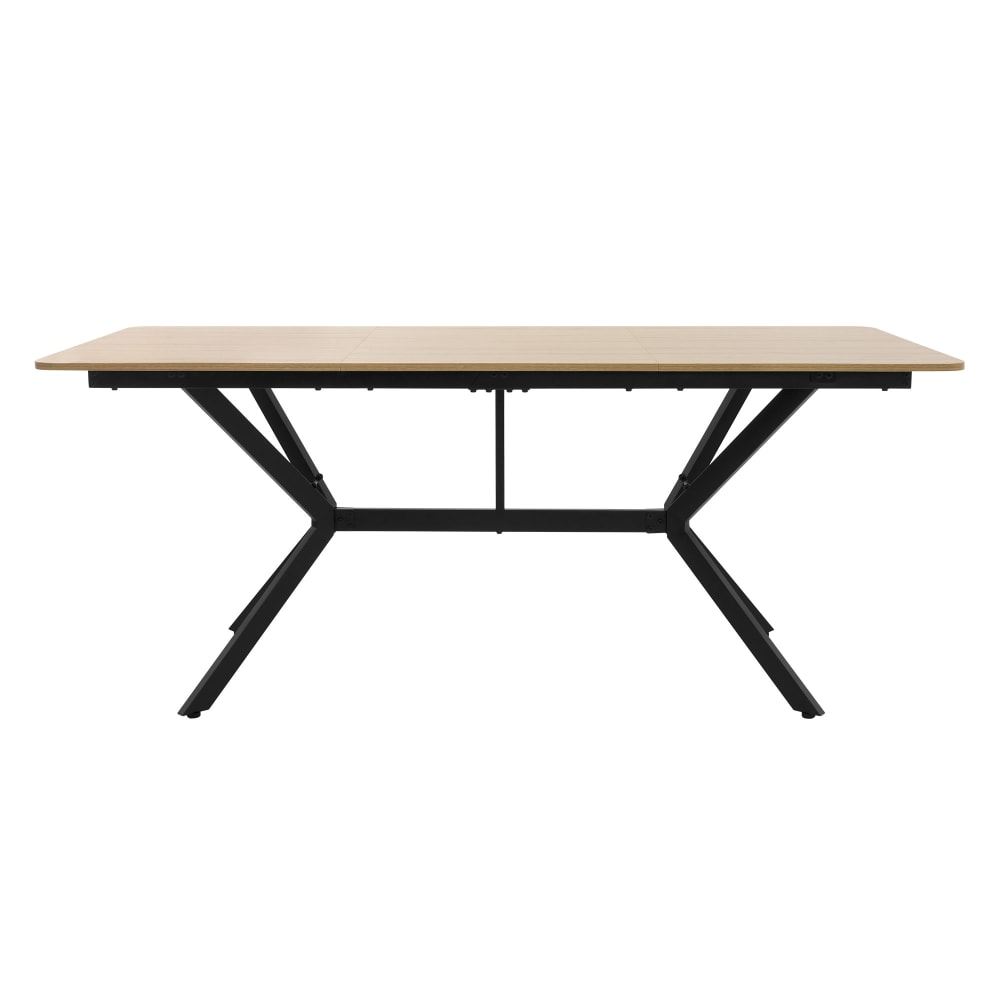 Esstisch aus MDF Hellbraun 180x80x75 cm Rechteckig für 6 Personen