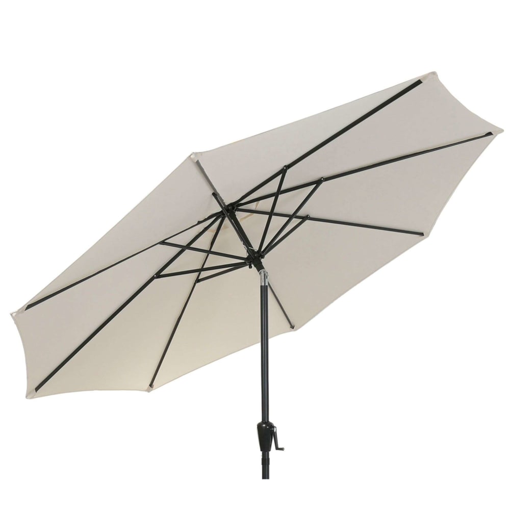 Parasol en acier beige 265x265x250 cm UV 50+ inclinable