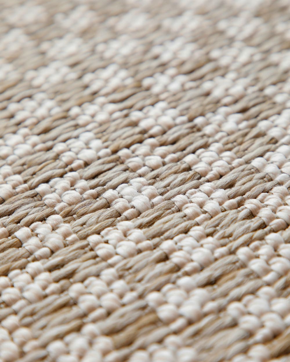 Tapis de couloir motif damier beige 80x400 — vue 4