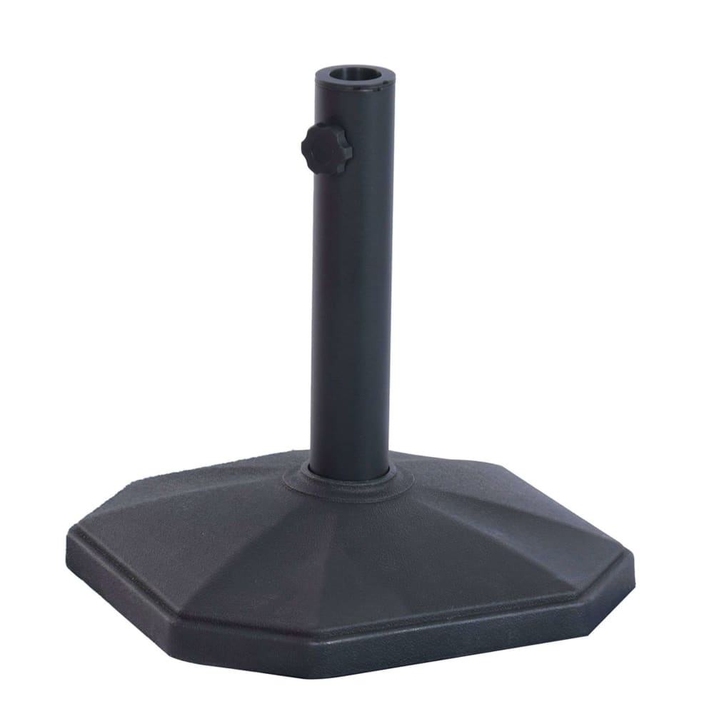 Pied de parasol en plastique noir 37x37x39 cm