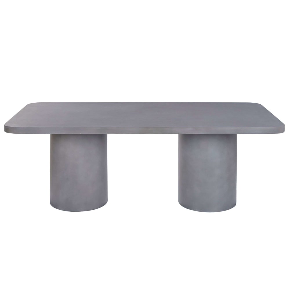 table de jardin en béton - gris