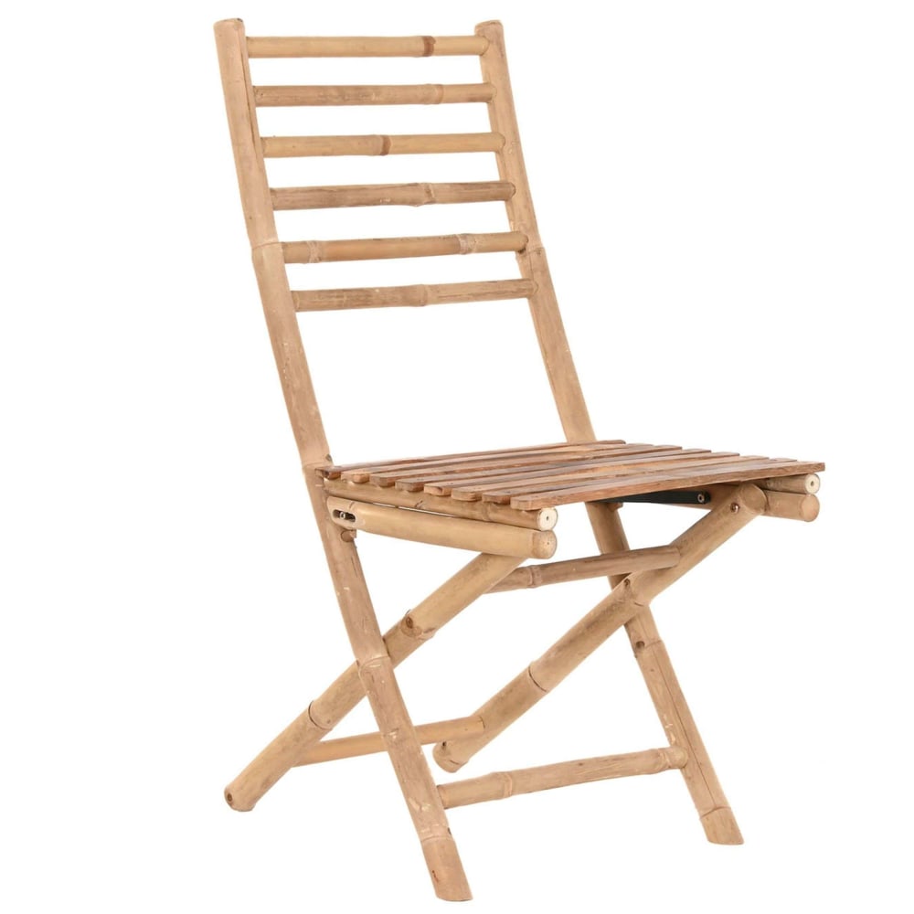 Chaise en bambou marron