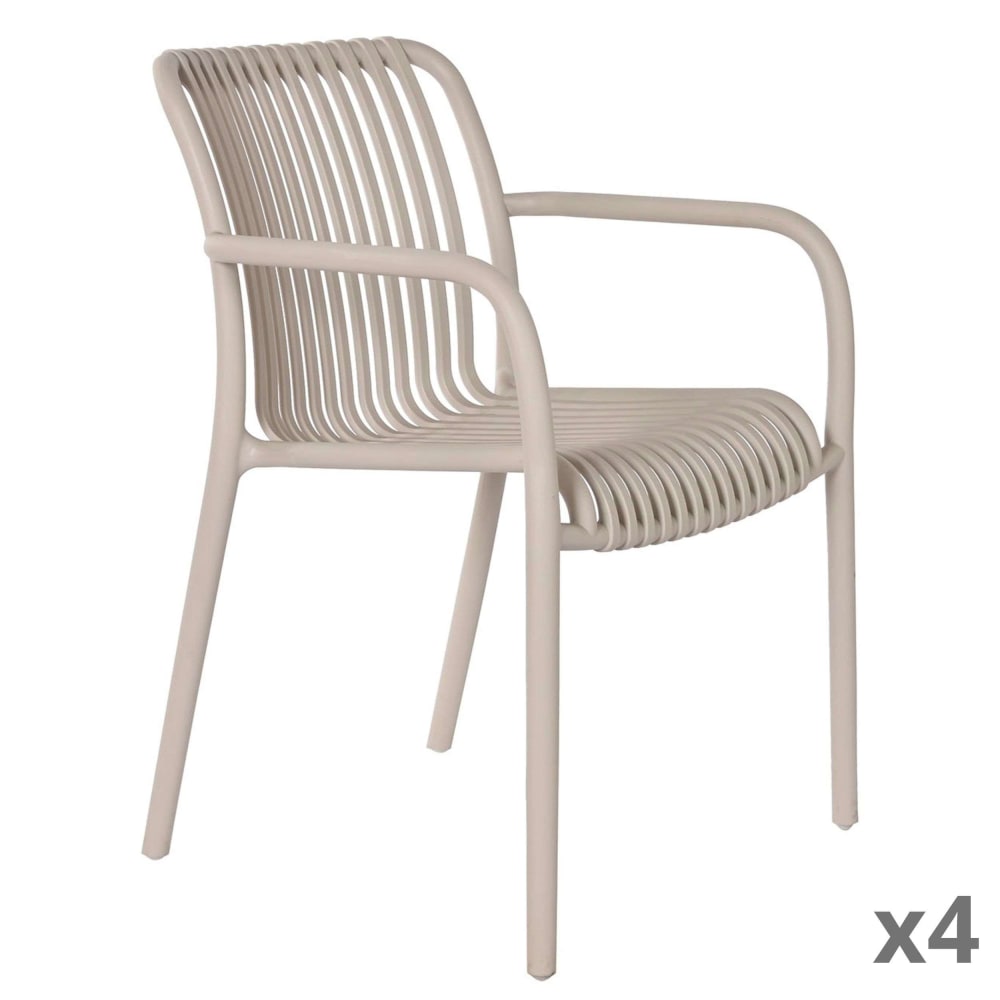 Lot 4 chaises en polypropylène