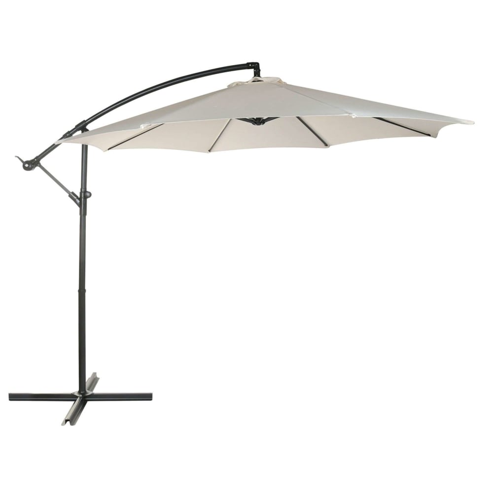 Parasol en acier ivoire