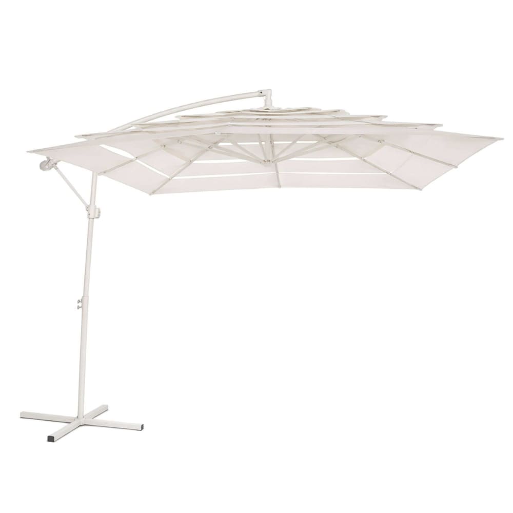 parasol en acier blanc
