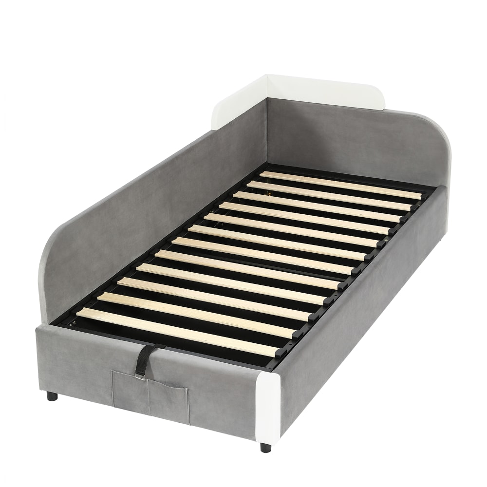 Lit enfant en velours - coffre