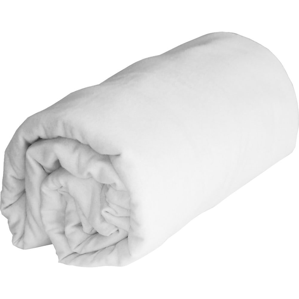 Drap housse flanelle de coton blanc 140x190 cm — vue 3