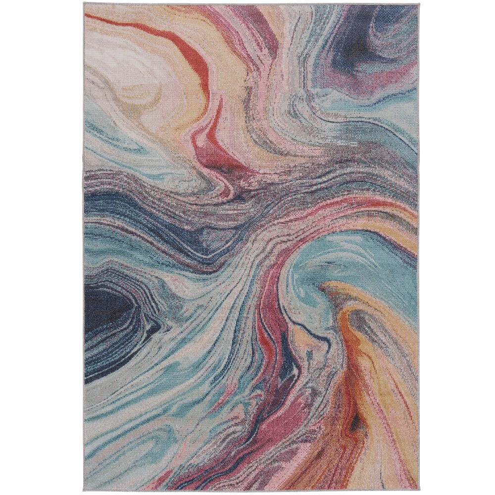 Tapis intérieur et extérieur Lagos multicolore 140x200 cm