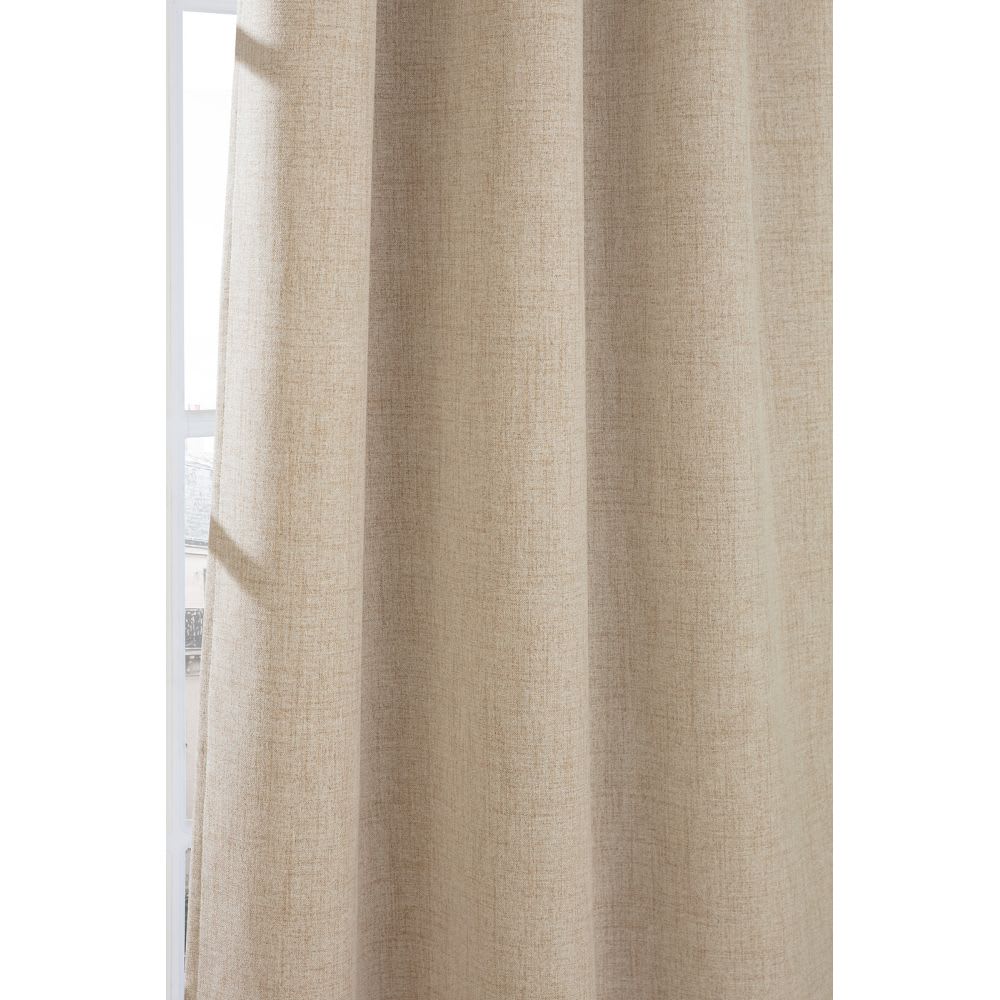 Rideau phonique galon fronceur beige mc632 130lx260h — vue 4