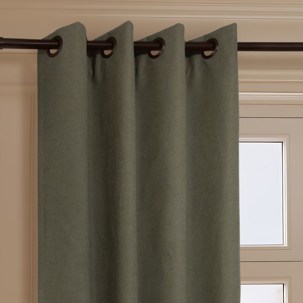 Verdunkelungsvorhang 100% Ösens Grün MC533 130Lx250H - Maisons Du