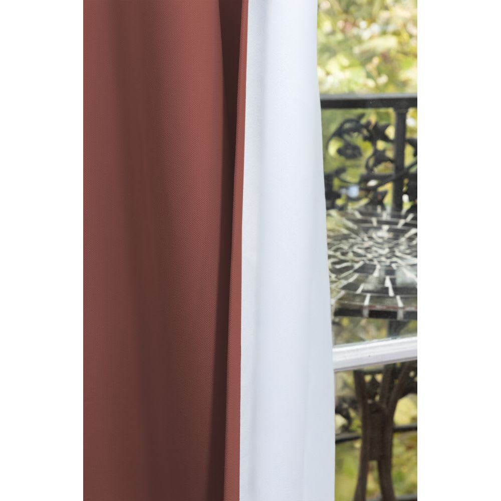 Rideau phonique oeillets - rouge