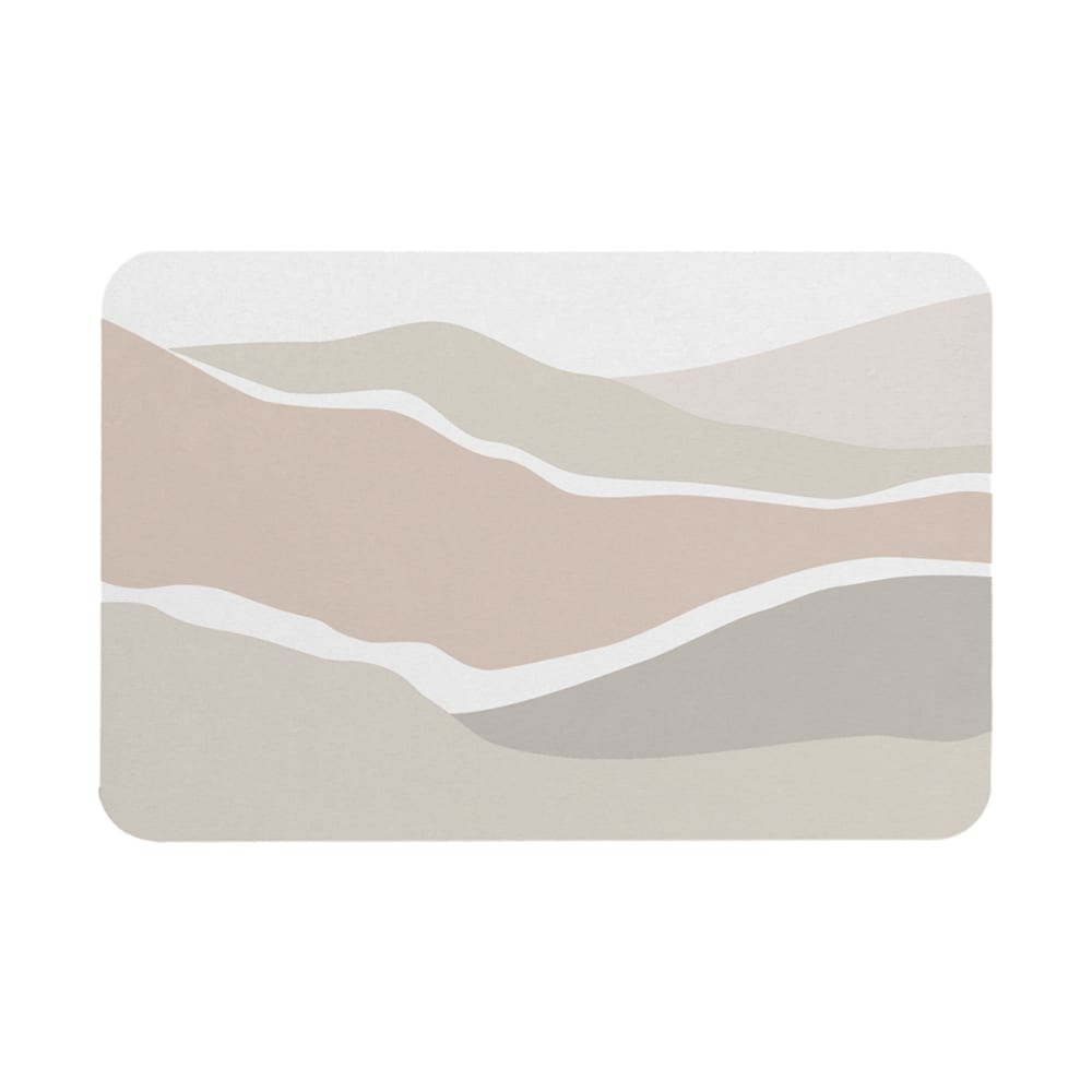 Tapis de bain en pierre diatomite à motif 39x60cm