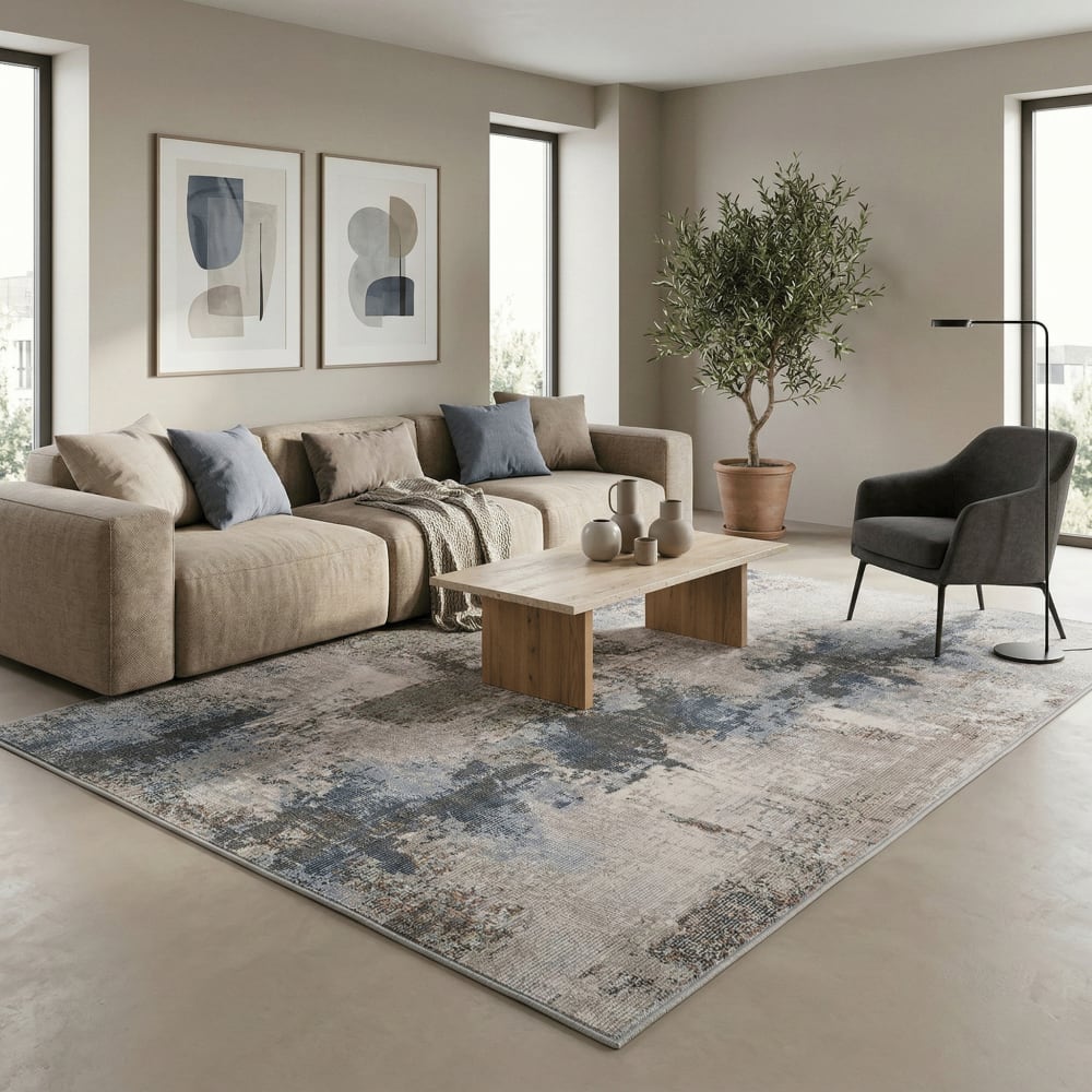 In- und Outdoor Teppich Lagos blau 160x230 cm - Maisons Du Monde