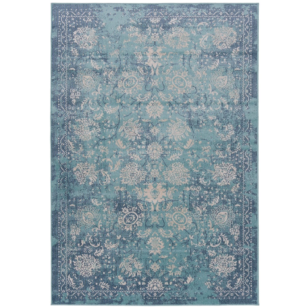 Tapis intérieur et extérieur Lagos turquoise 140x200 cm