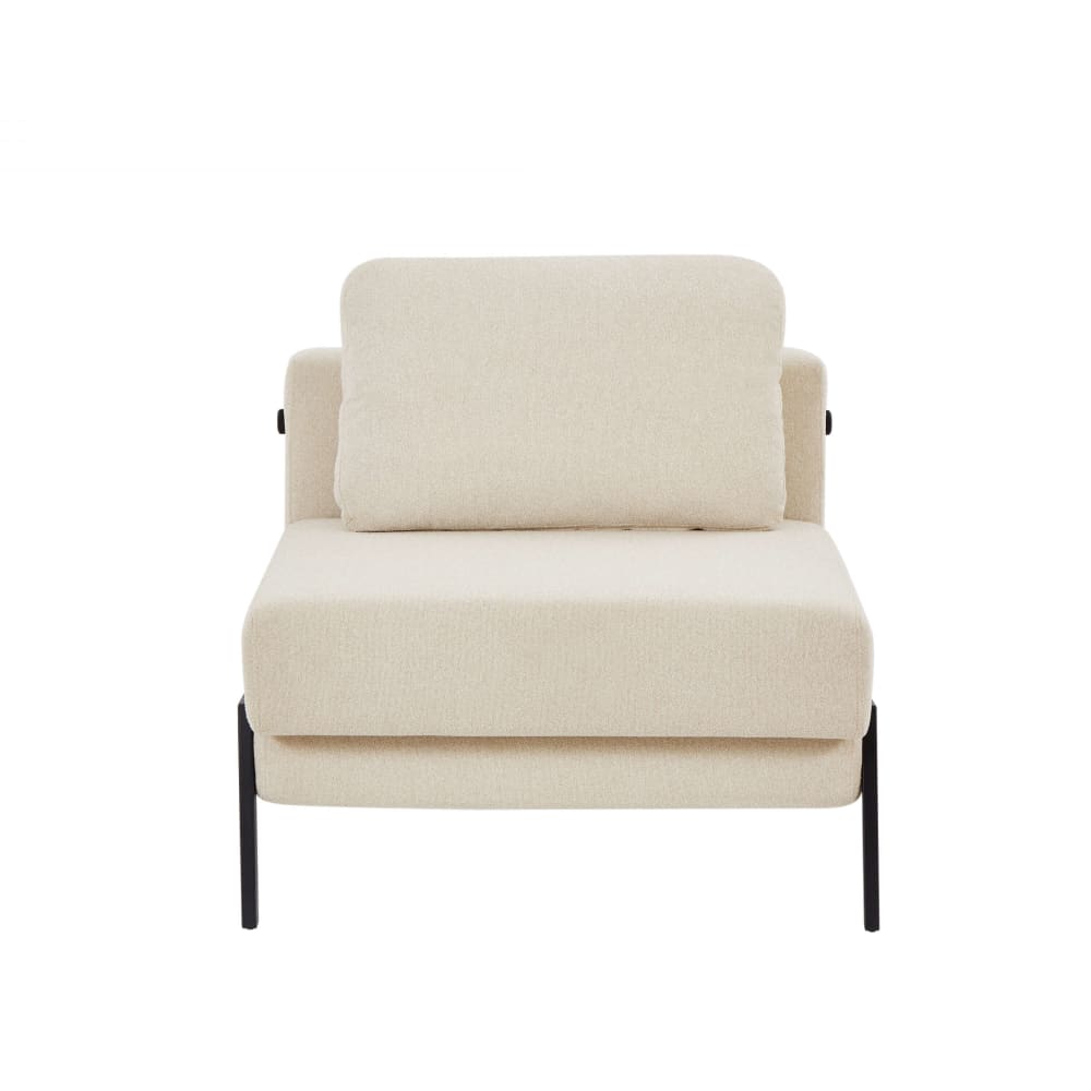 Fauteuil convertible 1 place tissu beige Fauteuil convertible 1 place tissu beige