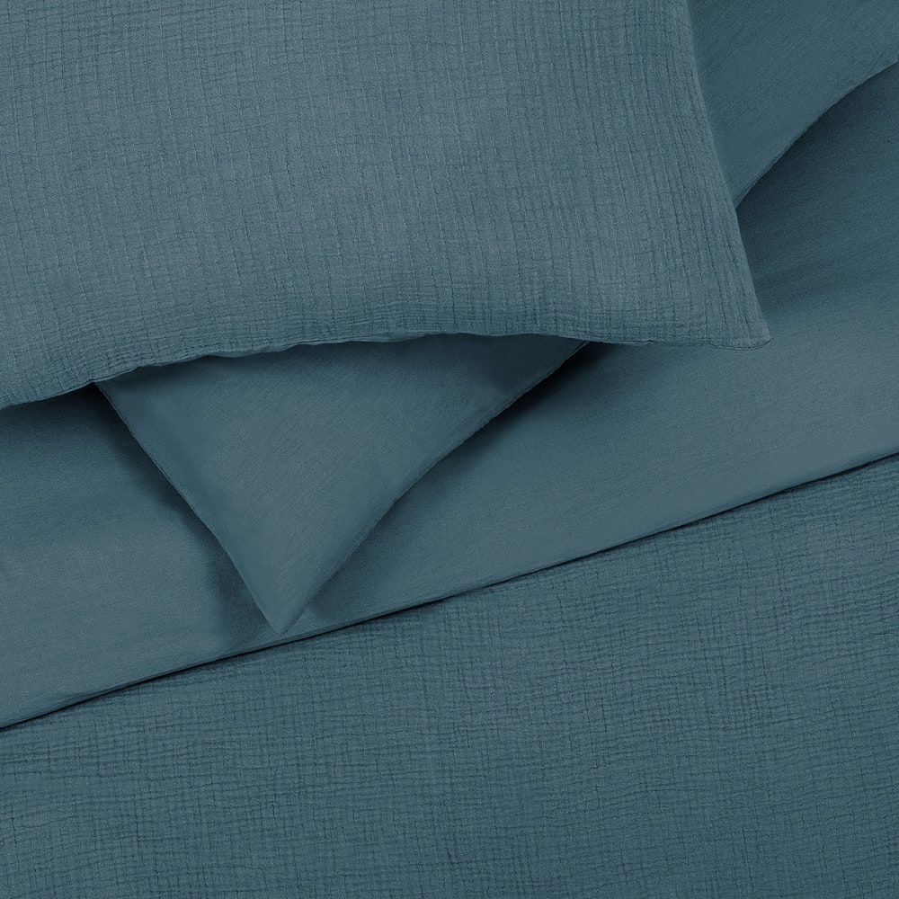 Parure de lit simple en gaze de coton 140x200cm — vue 3