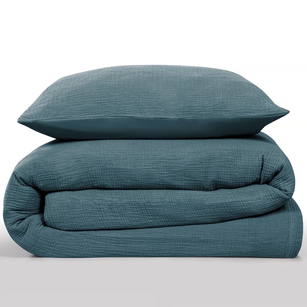 Parure de lit simple en gaze de coton 140x200cm — vue 4
