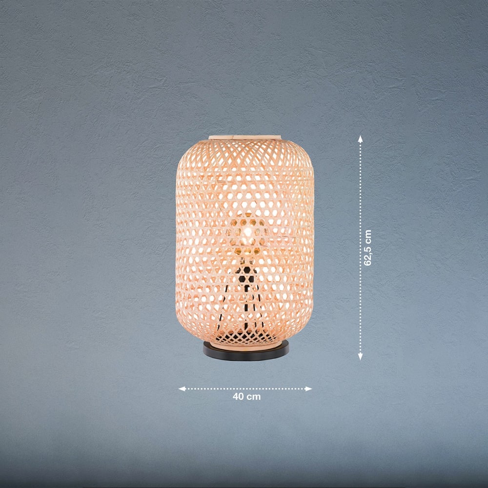 Lampe a poser en bambou naturel — vue 4