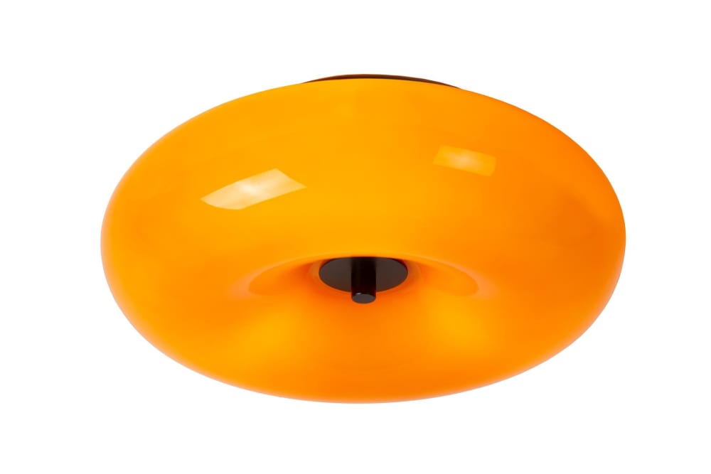 Plafonnier verre 3 lumière orange