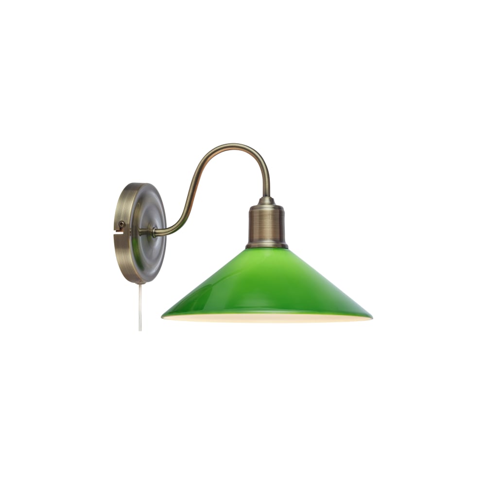 Applique en verre vert