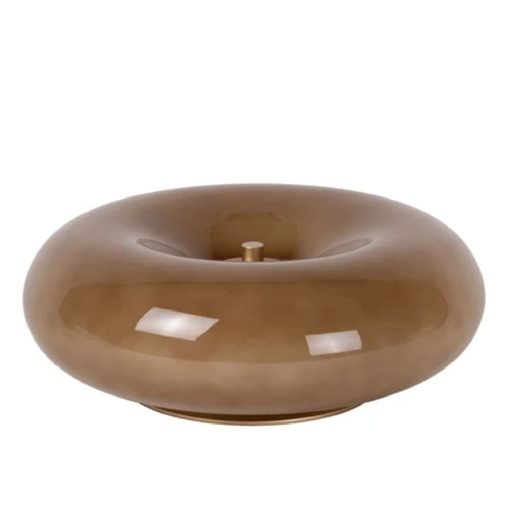 Lampe de table en verre 3 lumières taupe