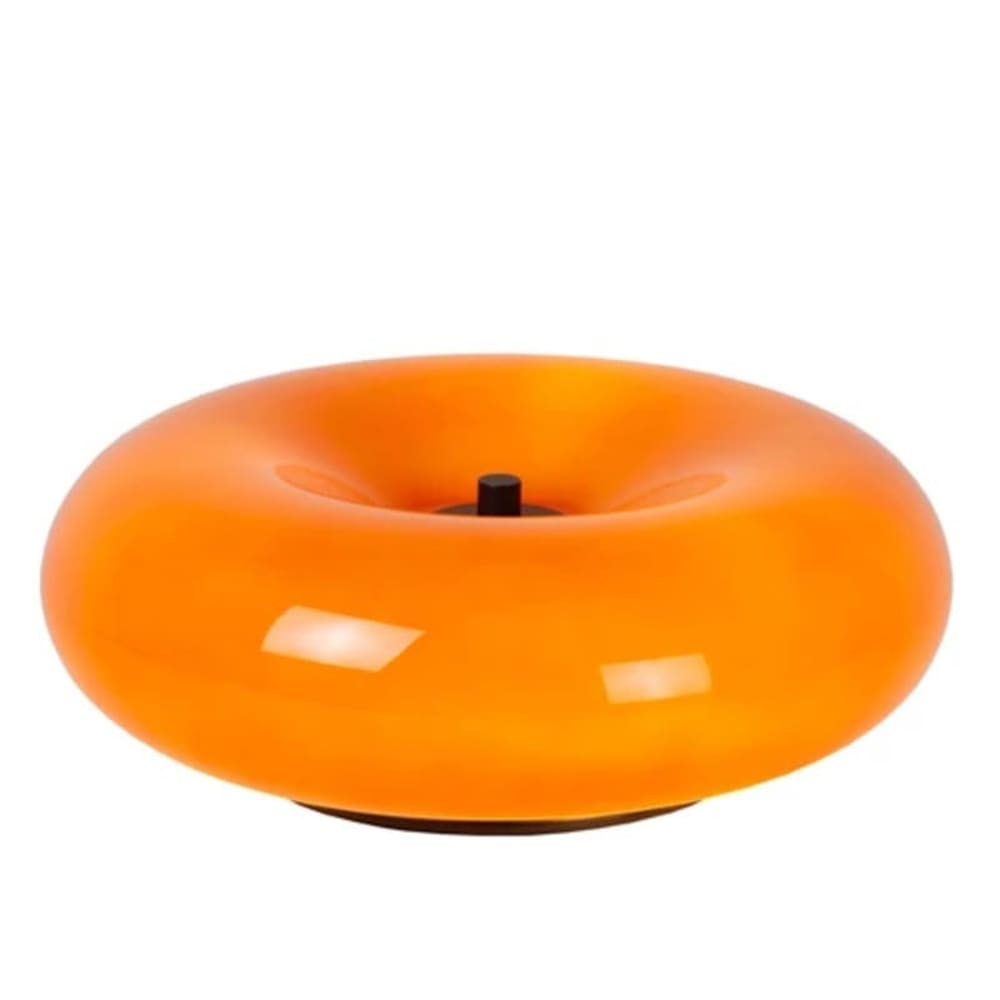 Lampe de table en verre 3 lumières orange