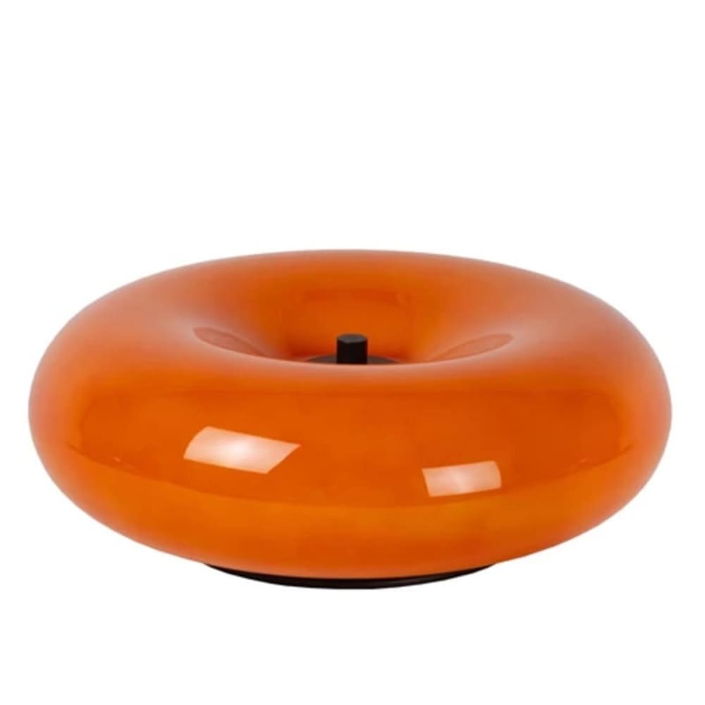Lampe de table en verre 3 lumières orange — vue 4