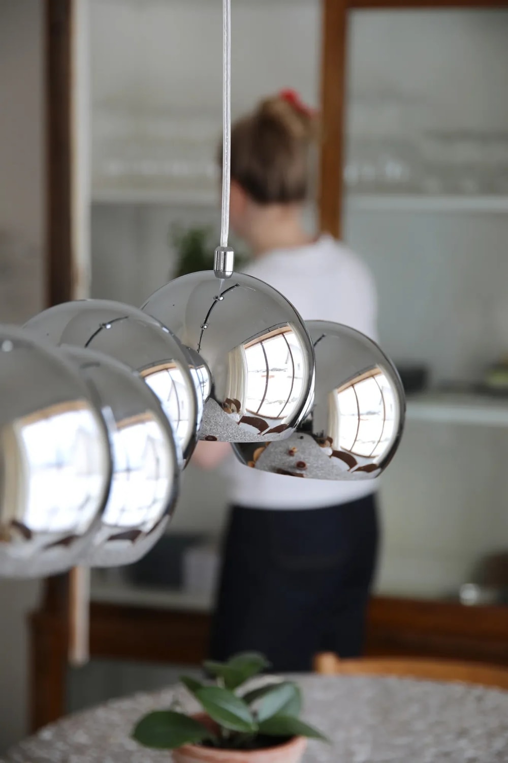 Suspension en métal 7 lumières chromé — vue 4