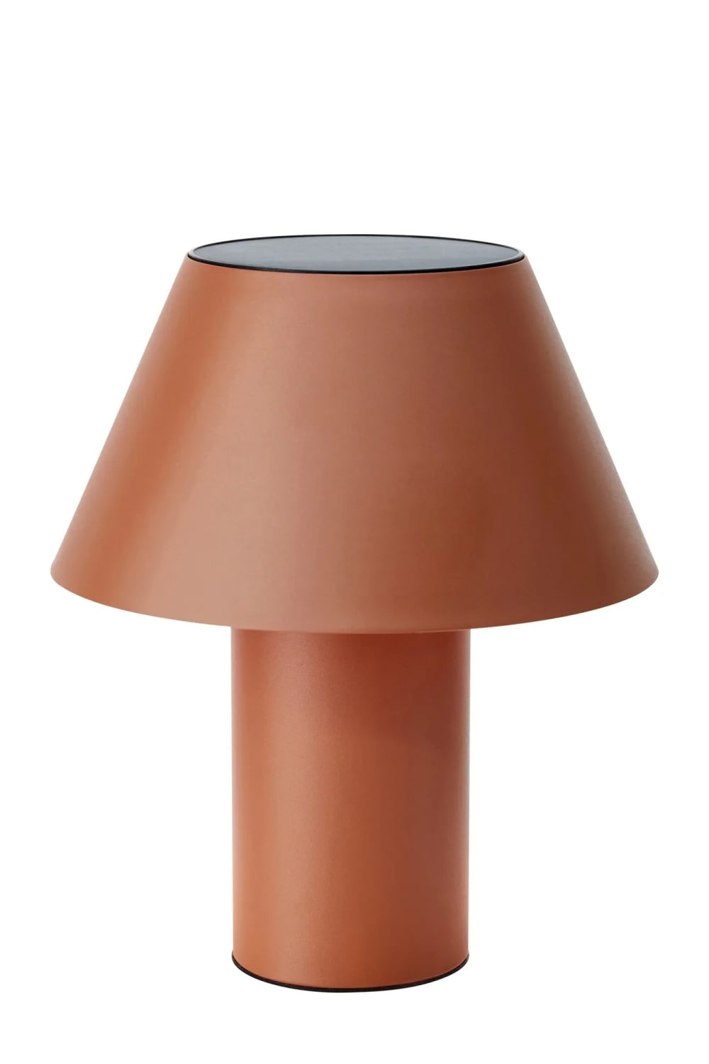 Lampe de table solaire marron