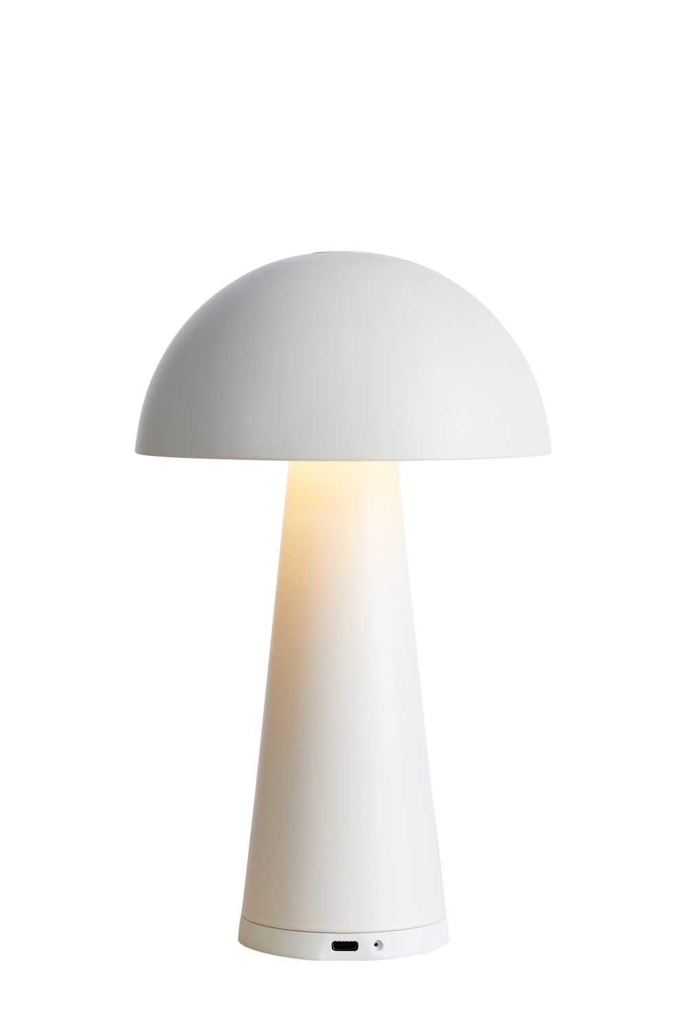 Lampe de table rechargeable blanc