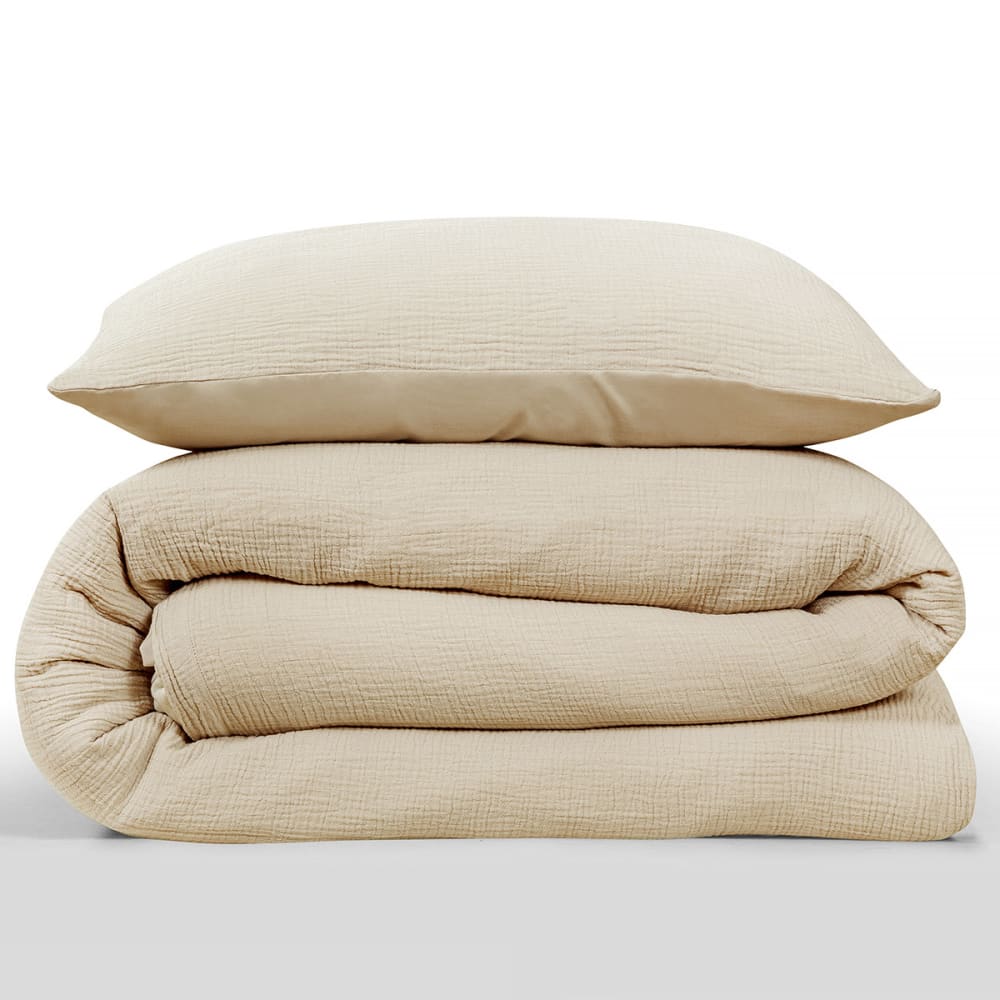 Parure de lit simple en gaze de coton 140x200cm — vue 4