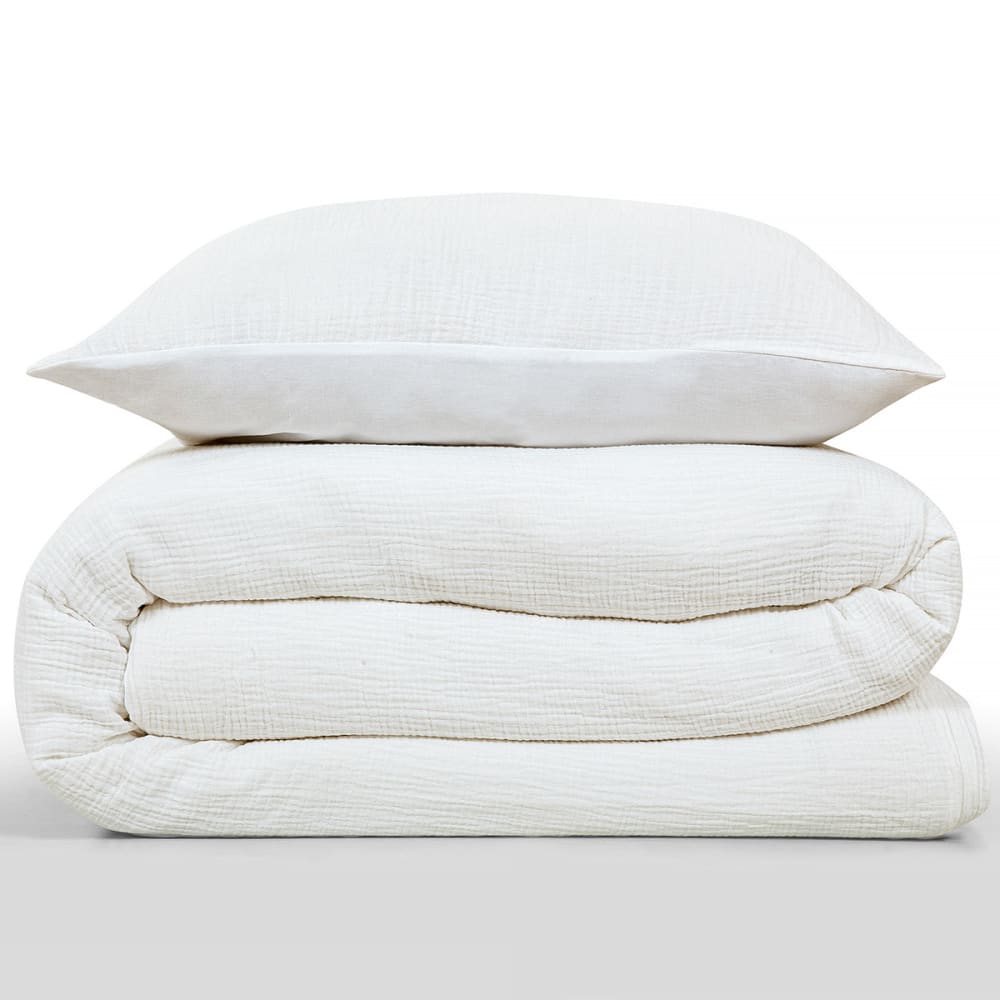 Parure de lit simple en gaze de coton 140x200cm — vue 4