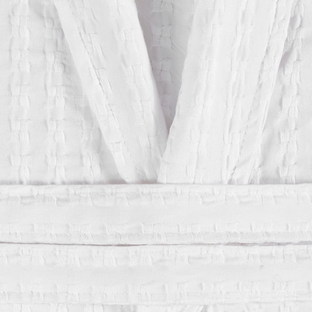 Unisex Baumwoll-Bademantel Weiß XL - Maisons Du Monde
