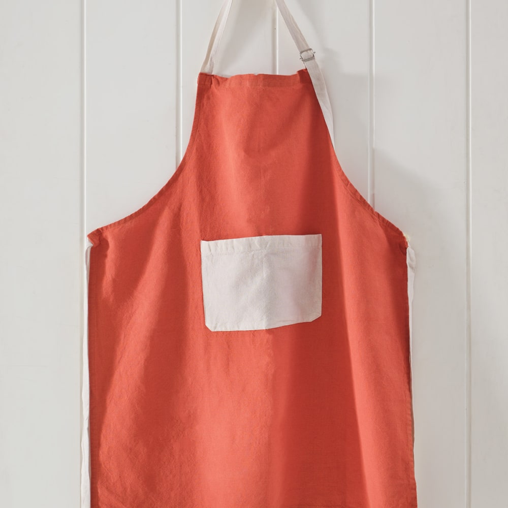 Ttablier coton/lin auburn 80x92 Ttablier coton/lin auburn 80x92