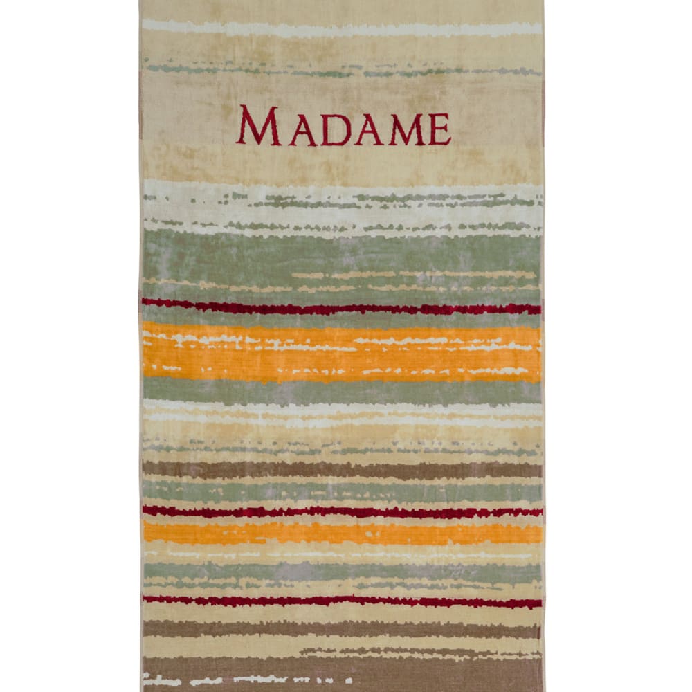Serviette de plage velours 100x180 cm sauge