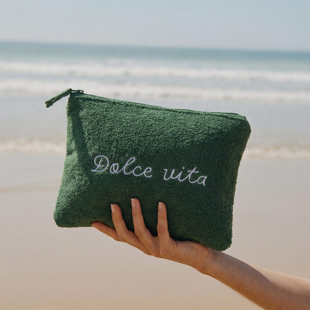 Trousse de plage "DOLCE VITA" Lichen - Maisons du Monde