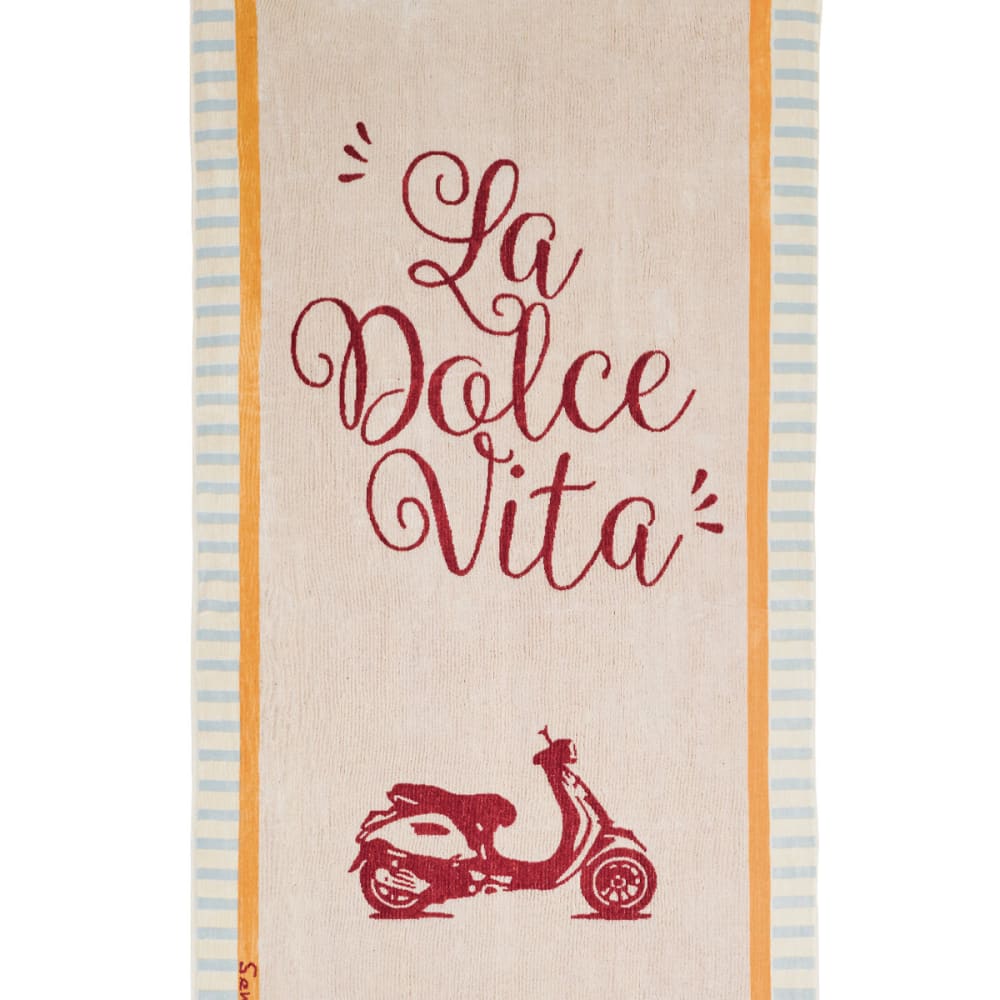 Serviette de plage velours 100x180 cm terre brulée