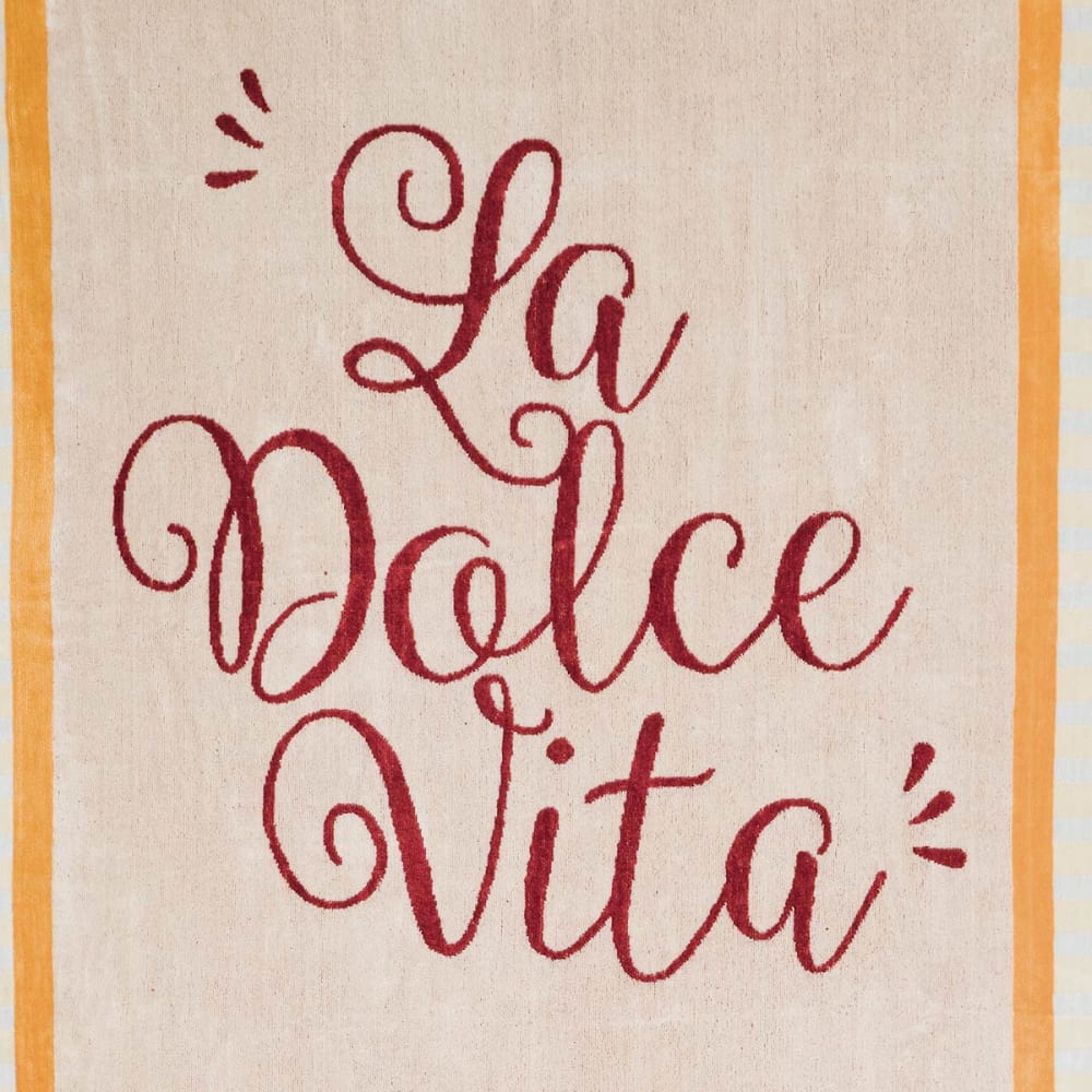 Serviette de plage velours 100x180 cm terre brulée — vue 3